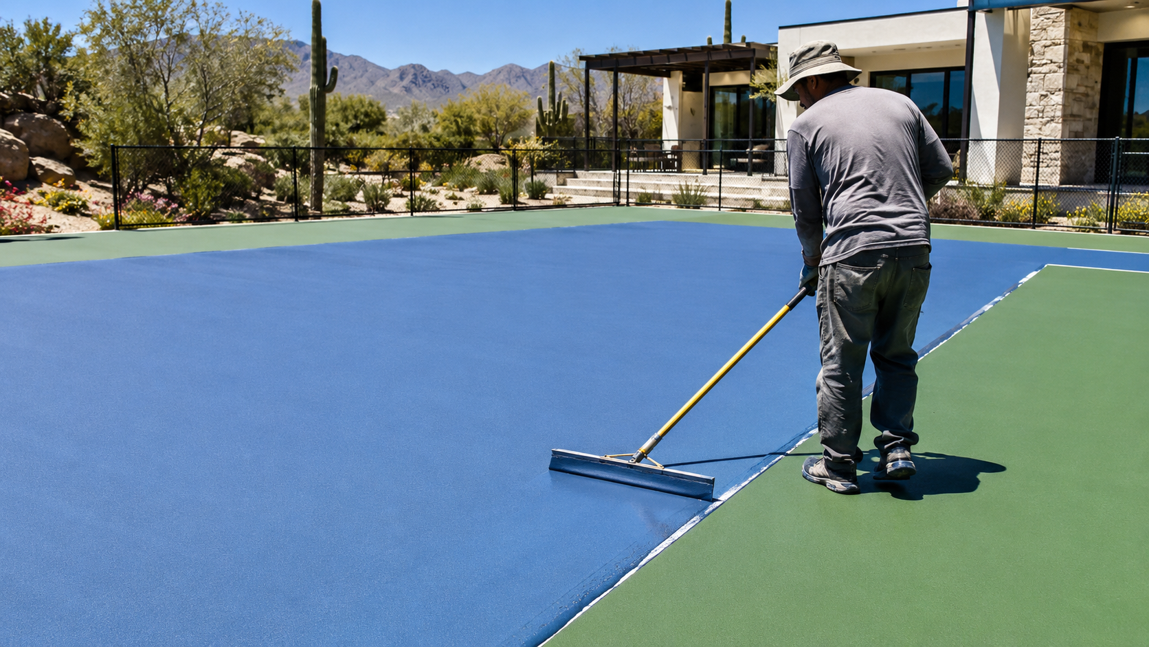 Acrylic Court Coating in Arizona: Best Surface for Pickleball, Tennis, and Basketball Courts