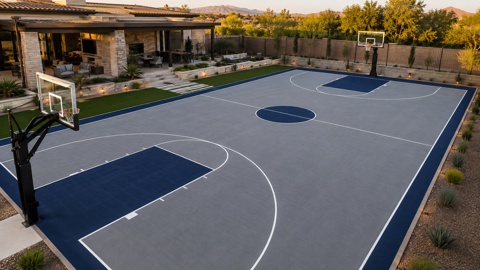Commercial pickleball court facility for an Arizona HOA