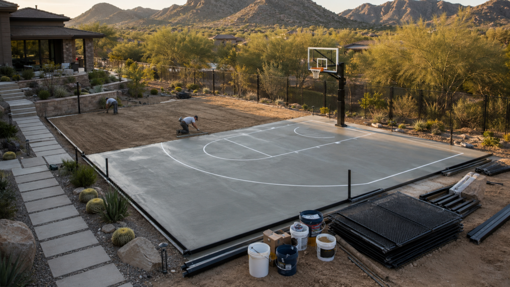 Basketball Court Construction Cost in Arizona