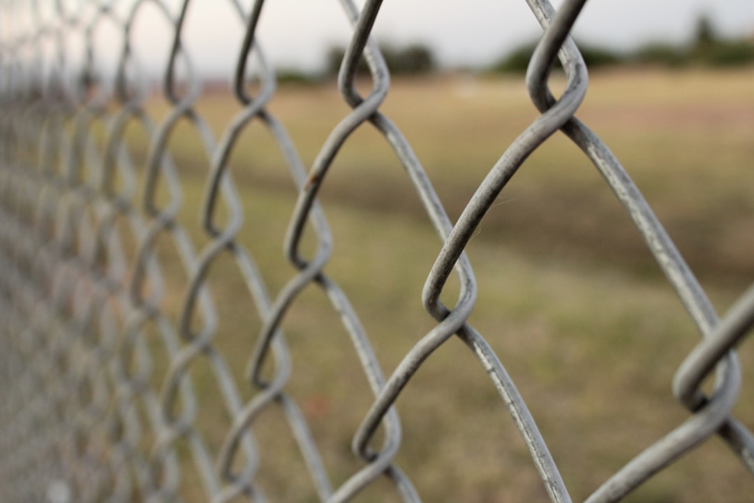 Perimeter fencing installed around a backyard pickleball court for ball containment