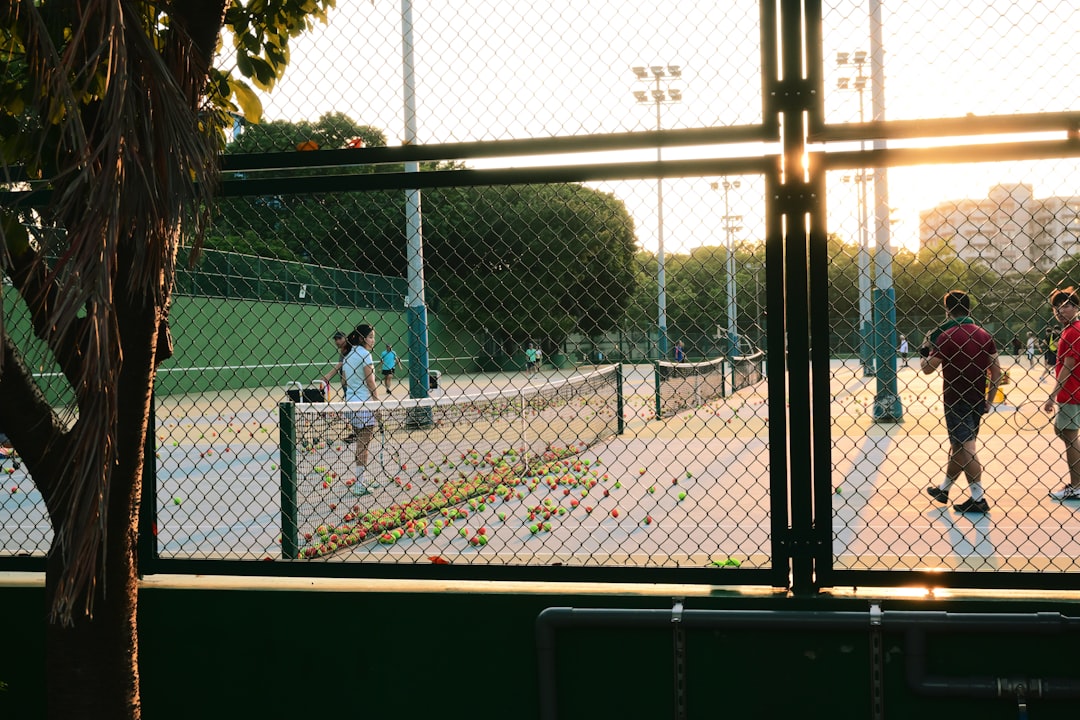 Dedicated backyard pickleball court built for a Chandler, Arizona property