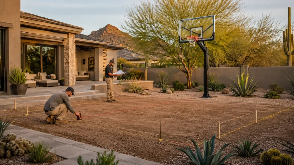 Basketball Court Construction in Arizona: Backyard Court Planning Guide